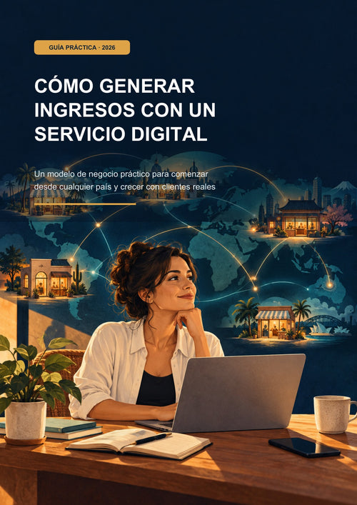 Portada del ebook Cómo generar ingresos con un servicio digital